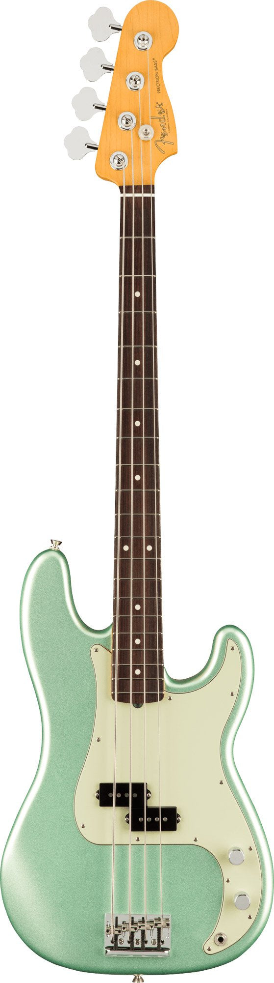 Fender American Professional II Precision Bass, Rosewood Fingerboard in Mystic Surf Green