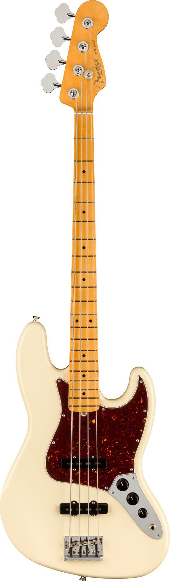 Fender American Professional II Jazz Bass®, Maple Fingerboard in Olympic White