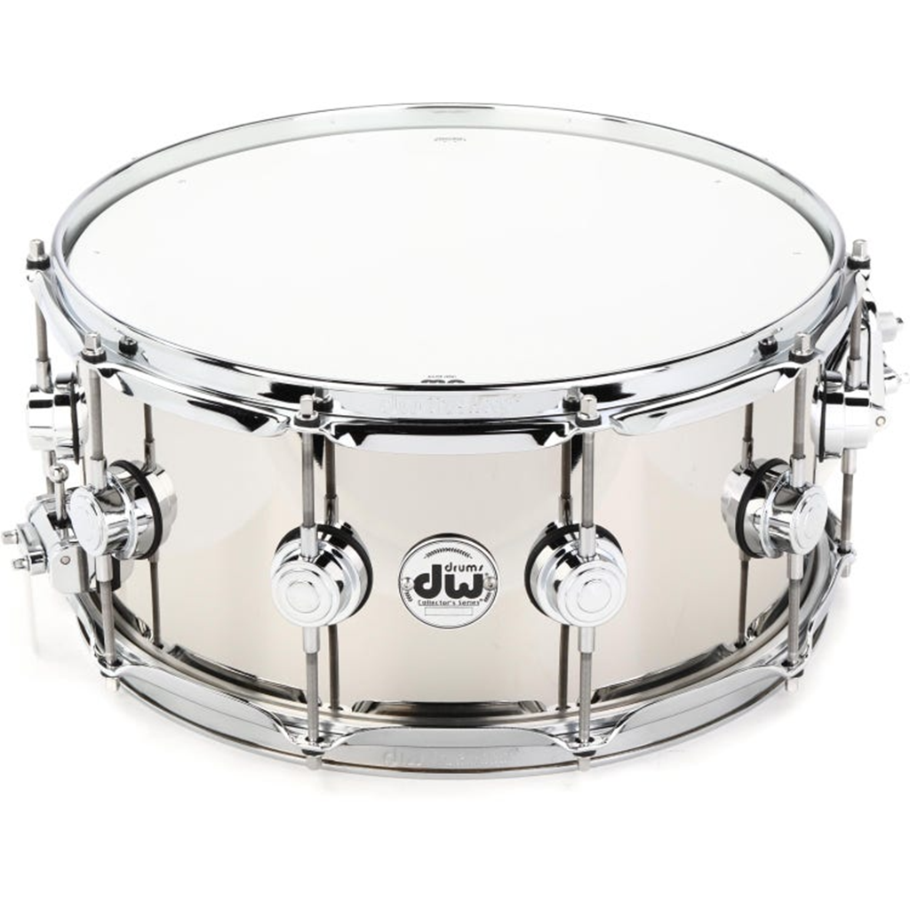 DW Collector's Series 6.5"x14" Nickel over Brass Chrome Hardware Snare Drum
