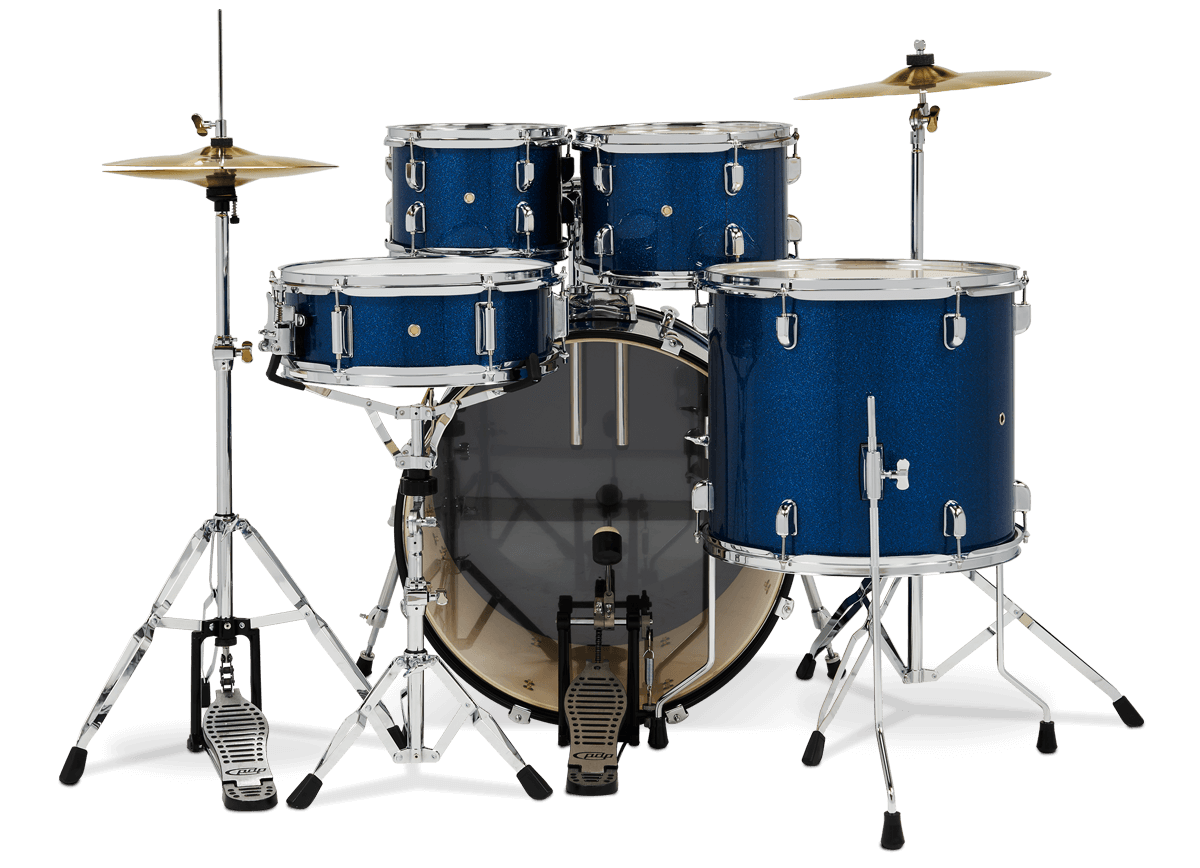 PDP Center Stage 22" 5 Piece Drum Kit in Royal Blue Sparkle