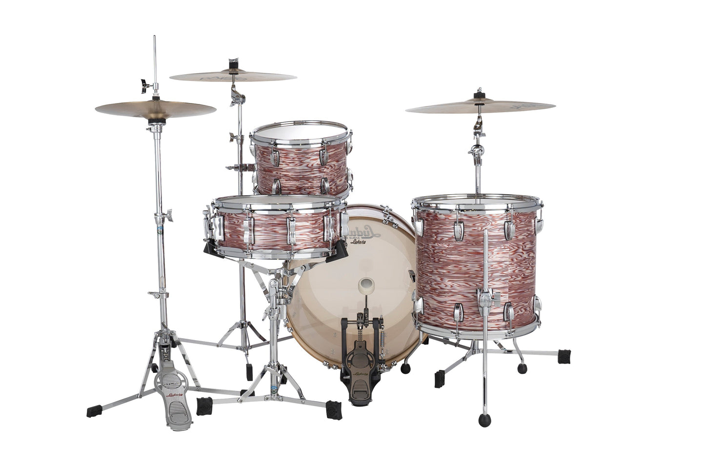 Ludwig Classic Maple Downbeat 20" Shell Pack (12T, 14FT, 20BD) in Pink Oyster