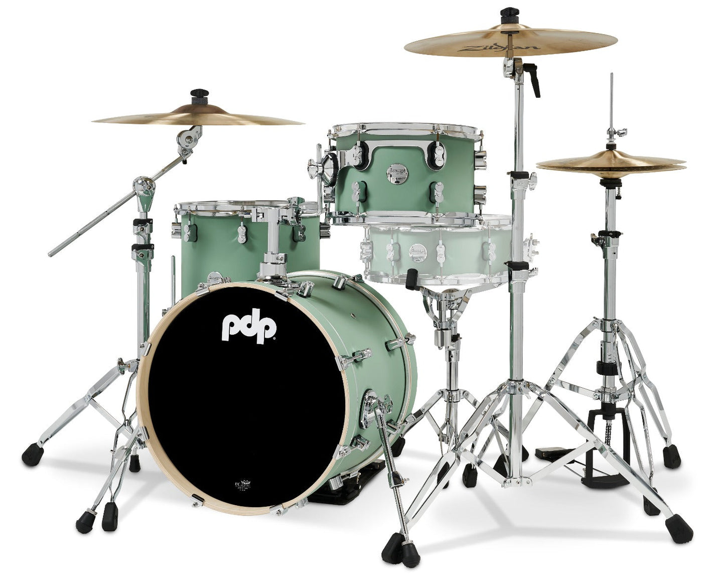 PDP Concept Maple 3-Piece Be-Bop Kit w/HW815 Hardware Pack in Satin Seafoam Finish