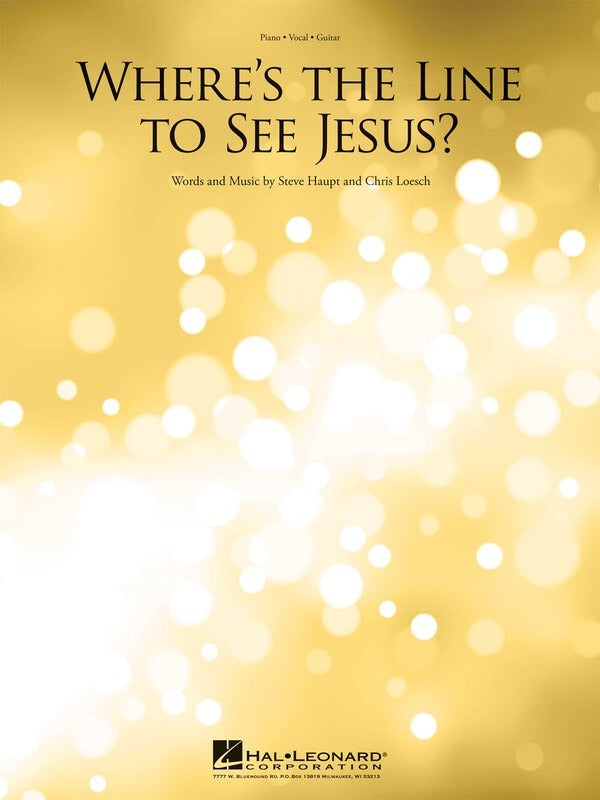 Wheres the Line to See Jesus PVG Single Sheet