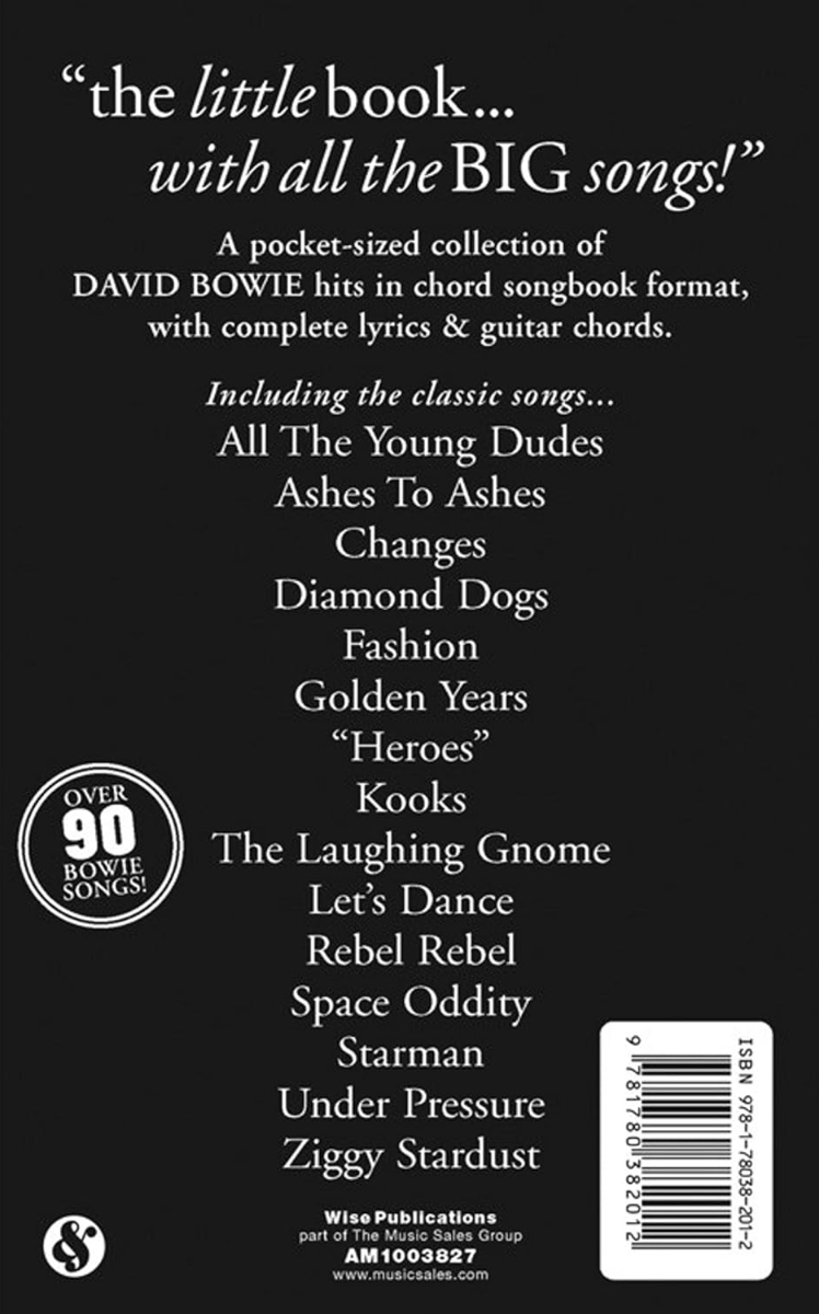 The Little Black Songbook of David Bowie
