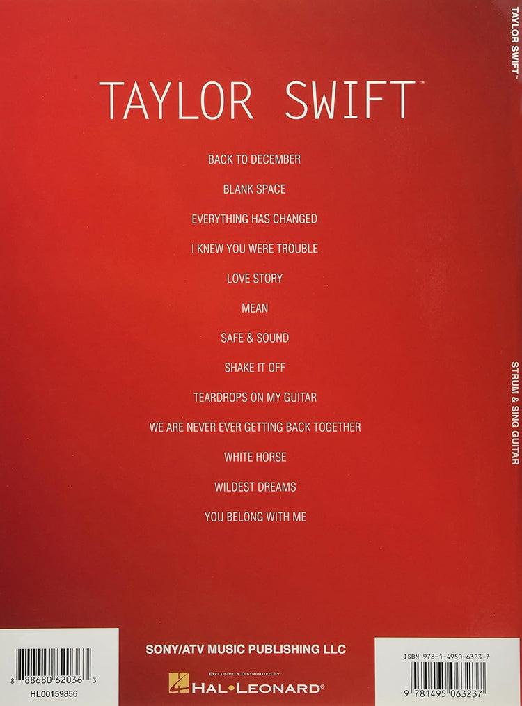 Taylor Swift Strum & Sing Guitar Lyrics Chords