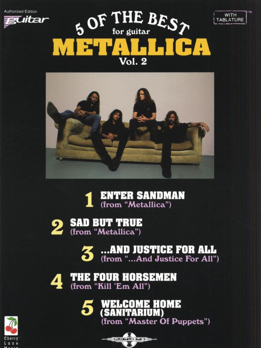 Metallica 5 of the Best Vol 2 Guitar Tab