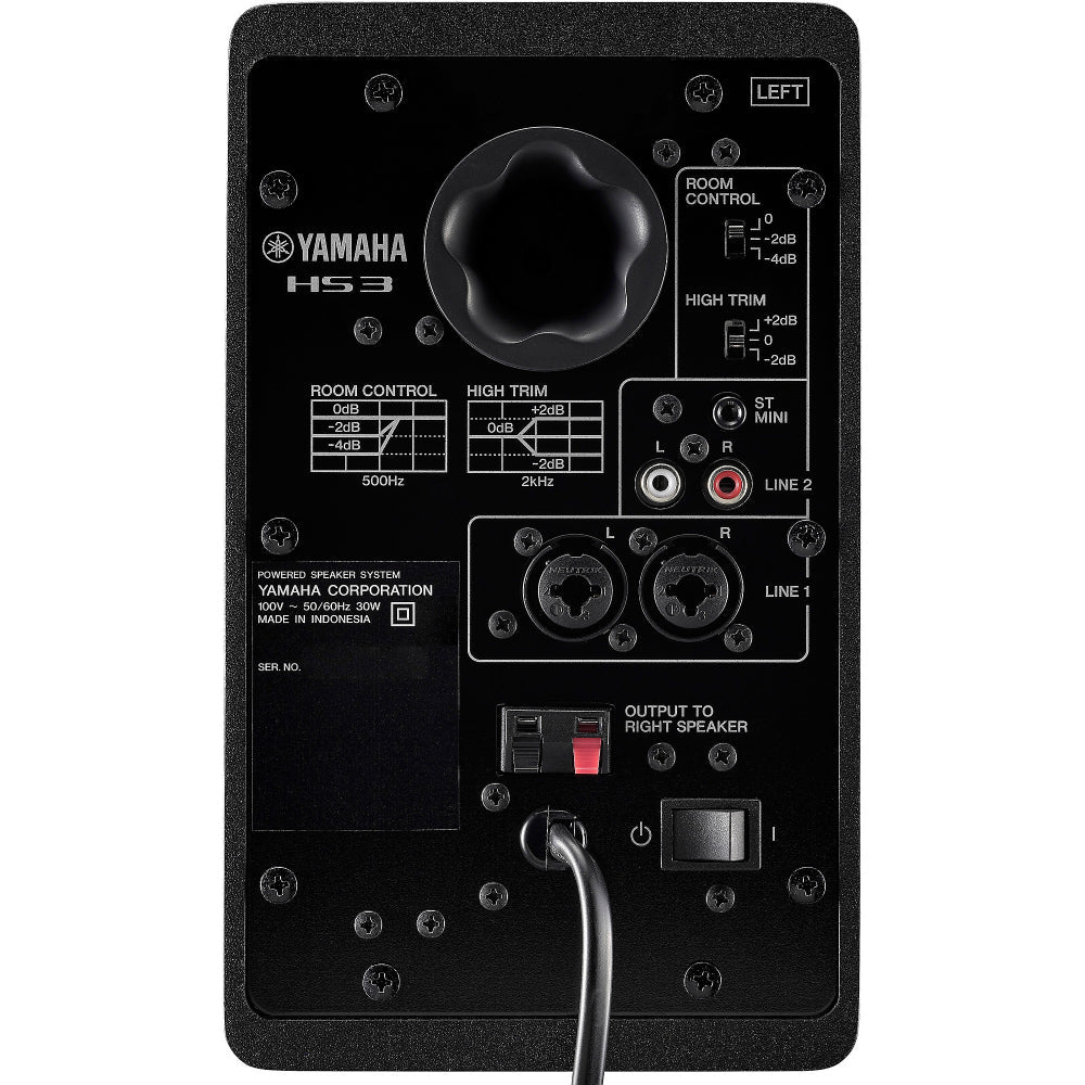 Yamaha HS3 3.5" Powered Studio Monitors Pair in Black