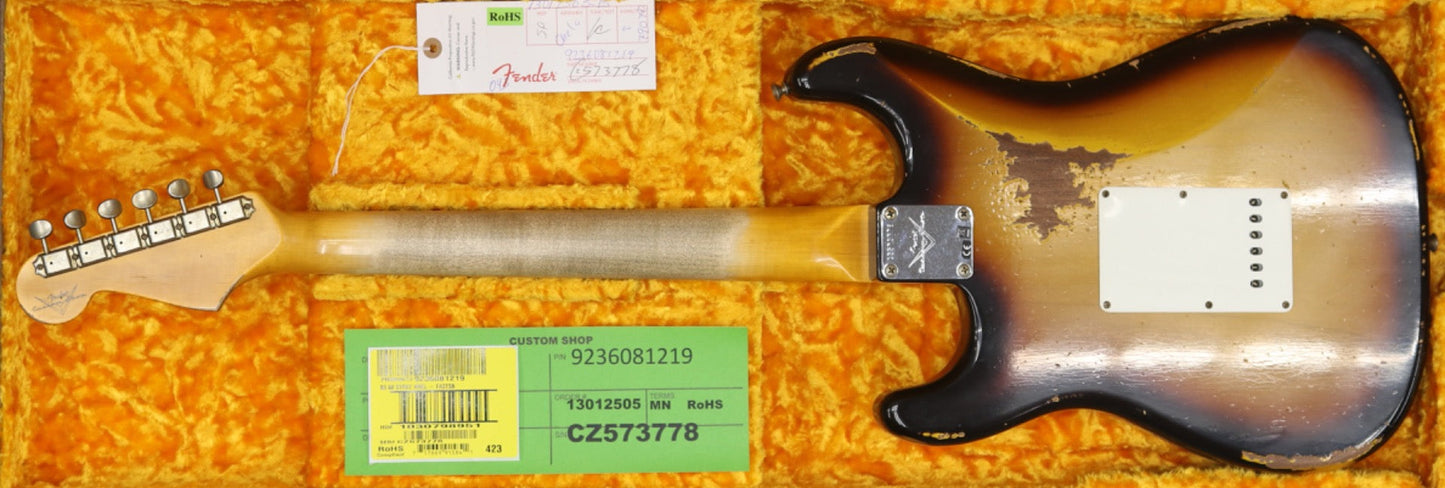 Fender Custom Shop 1960 Stratocaster Heavy Relic in Faded Aged 3 Color Sunburst