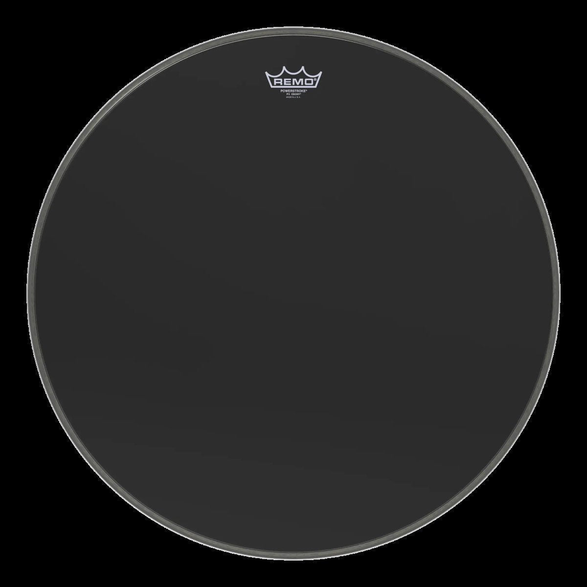 Remo Powerstroke P3 Ebony 24" Bass Drumhead