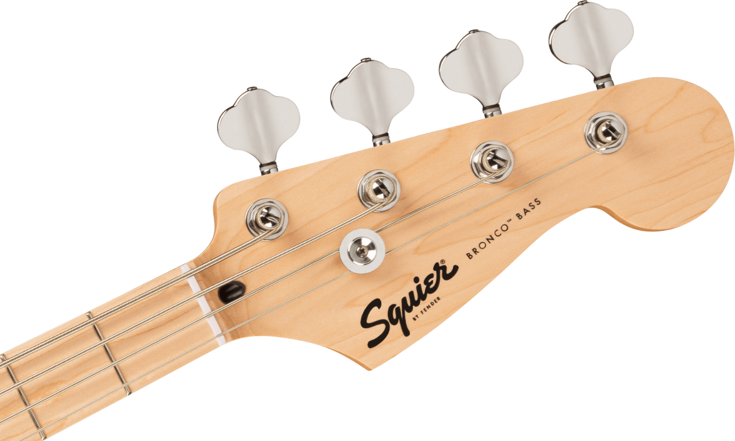 Squier FSR Squier Sonic Bronco Bass, Maple Fingerboard, Black Pickguard in California Blue