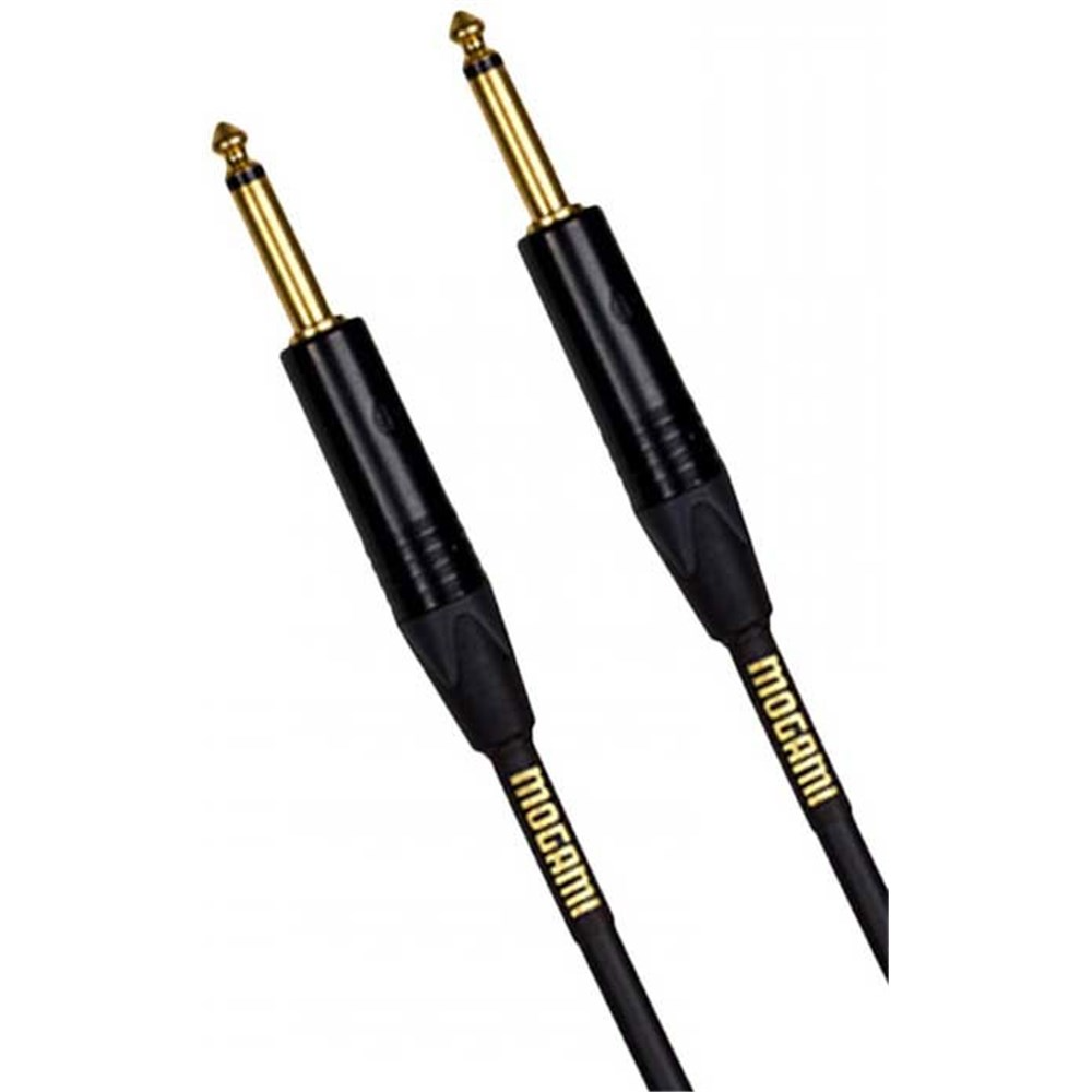 Mogami 3 ft Gold Straight End to Straight End Instrument Cable