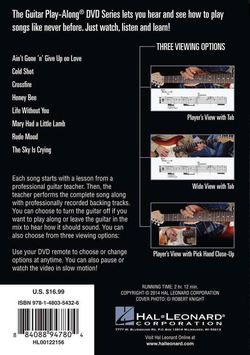 Stevie Ray Vaughan Classics Guitar Play Along DVD Volume 43