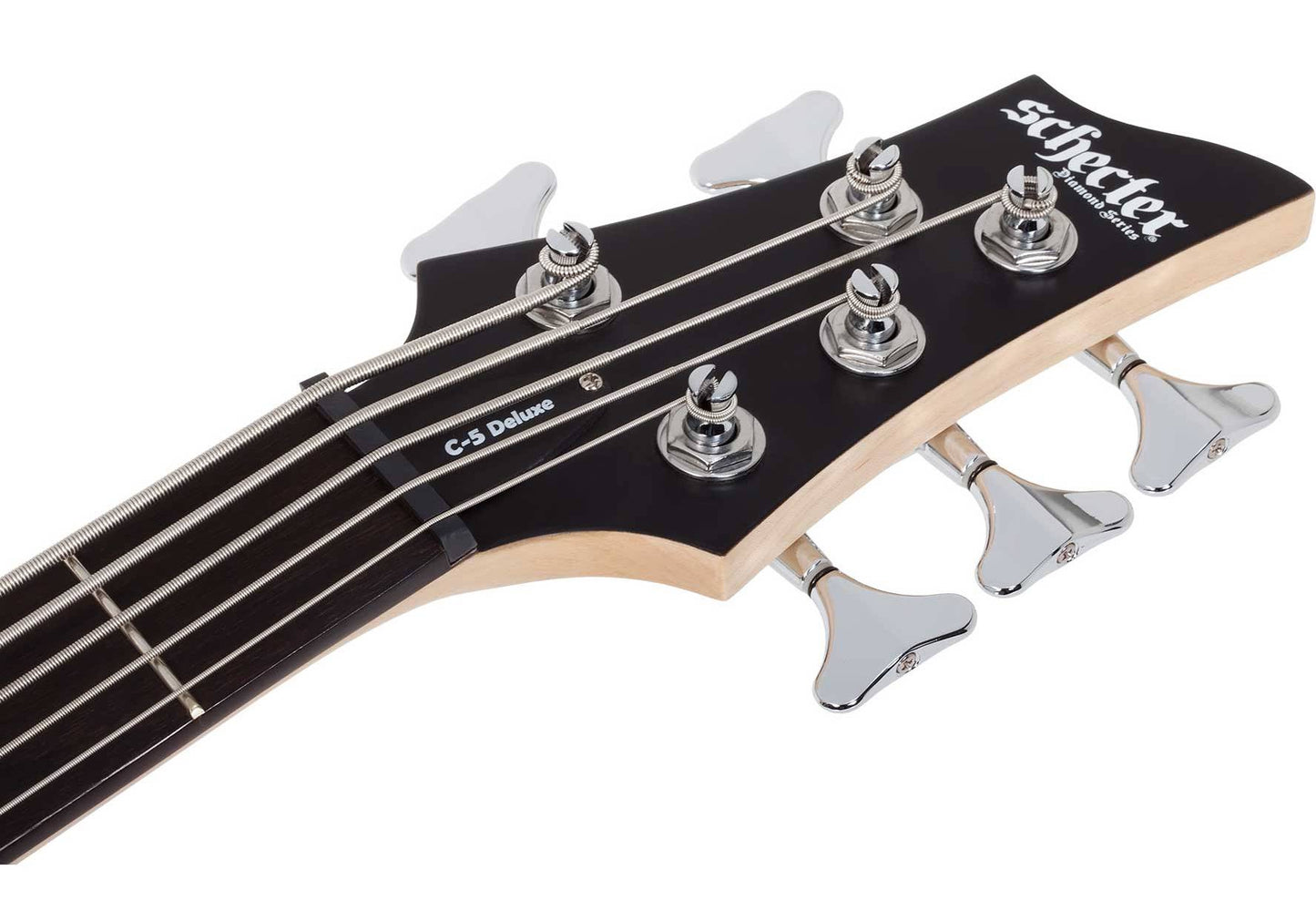 Schecter C-5 Deluxe Bass Guitar in Satin Black