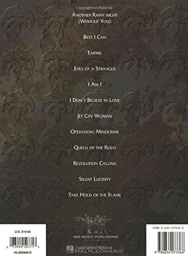 The Very Best Of Queensryche Guitar Tab