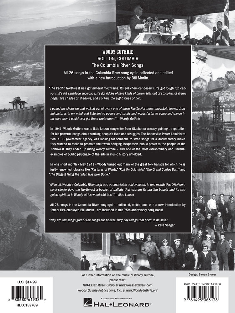 Woody Guthrie Roll On Columbia The Columbia River Songs 75th Anniversary Collection