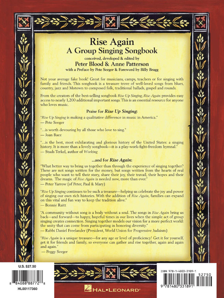 Rise Again Songbook Words & Chords
