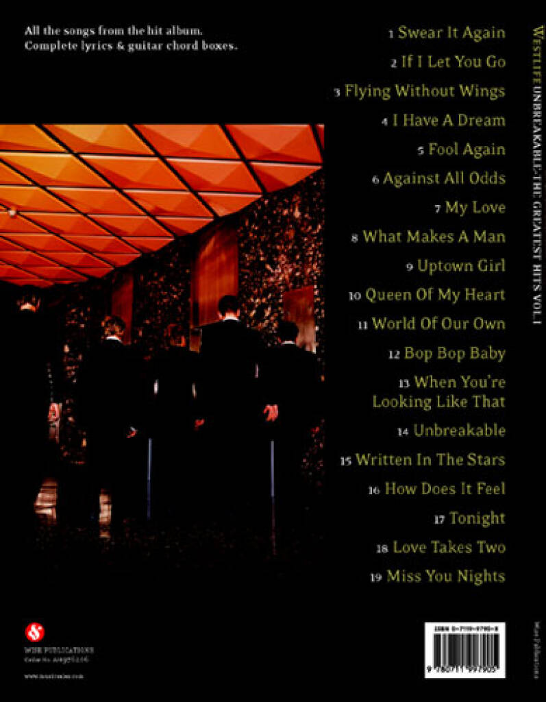Westlife Unbreakable The Greatest Hits Vol 1 PVG