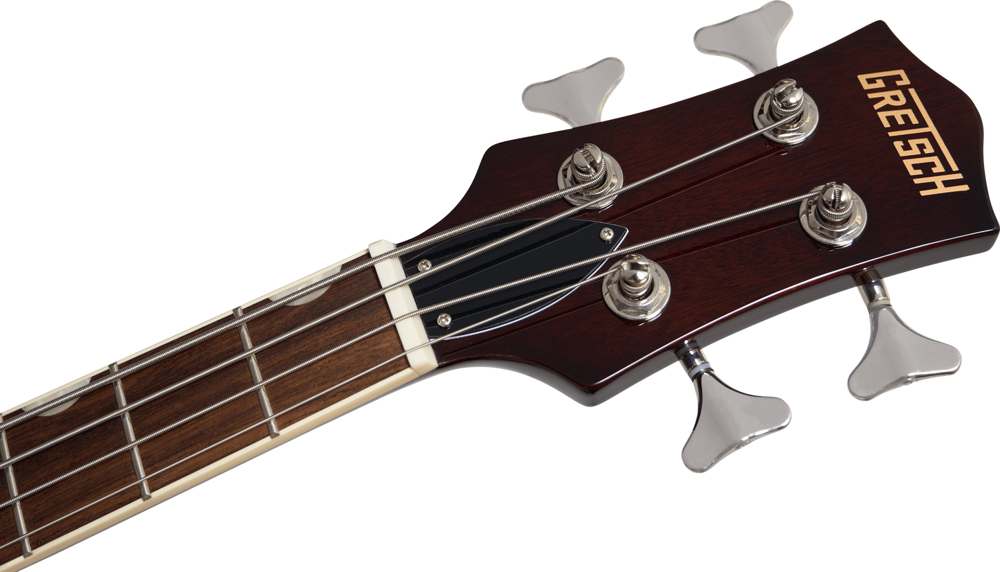 Gretsch Streamliner Jet Club Bass Single-Cut, Laurel Fingerboard in Vintage White