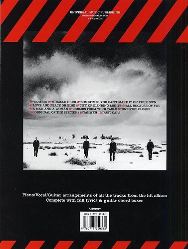 U2 How To Dismantle an Atomic Bomb GUITAR PVG