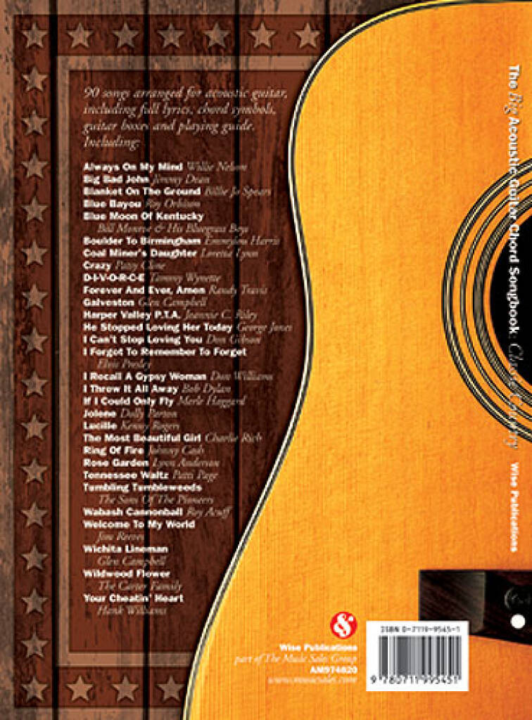 The Big Acoustic Guitar Chord Songbook Classic Country
