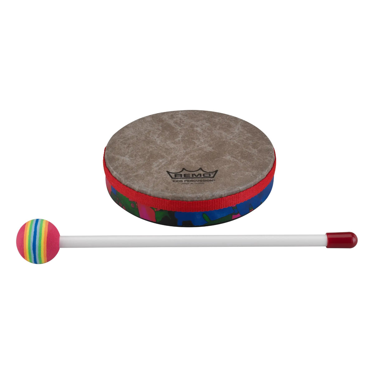 Remo Kids Percussion 6" Frame Drum in Fabric Rain Forest