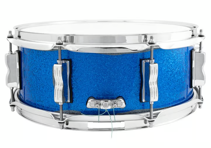 Ludwig Legacy Mahogany Jazz Fest Series 5.5" x 14" Blue Sparkle Snare Drum