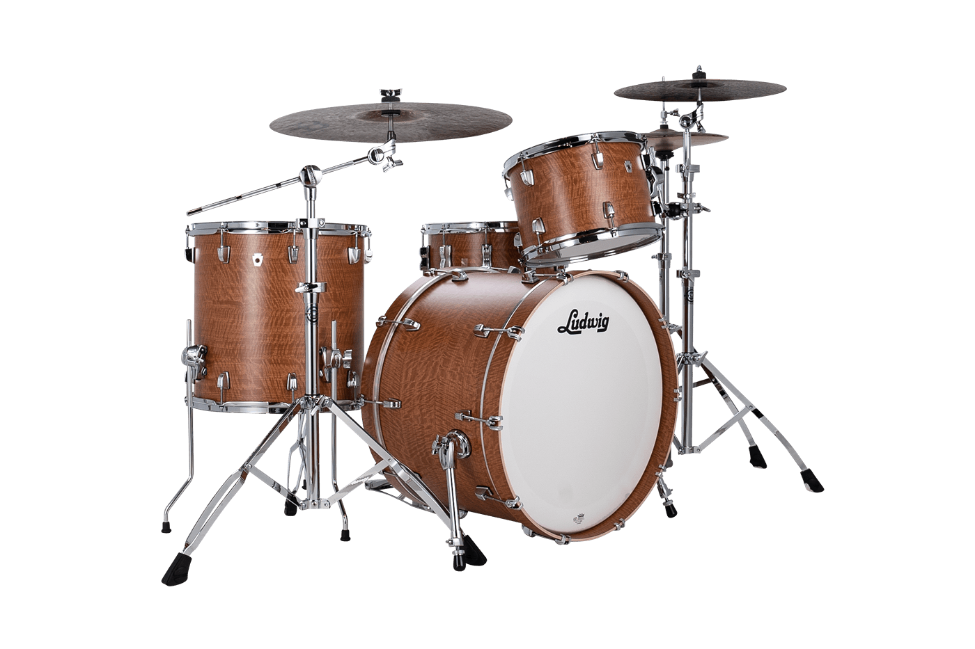Ludwig NeuSonic FAB 3 Piece Shell Pack in Satinwood