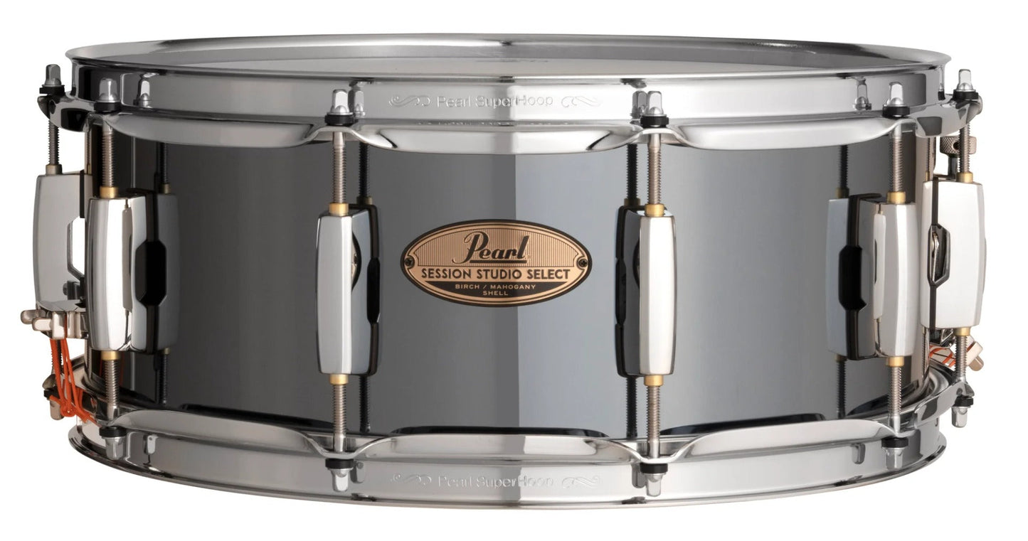 Pearl Session Studio Select 14" x 6.5" Black Mirror Chrome Snare Drum