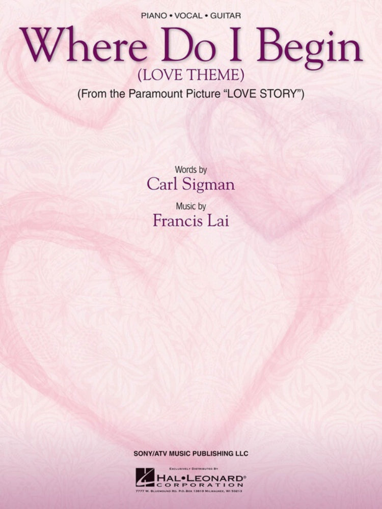 Where Do I Begin Love Theme S/S PVG