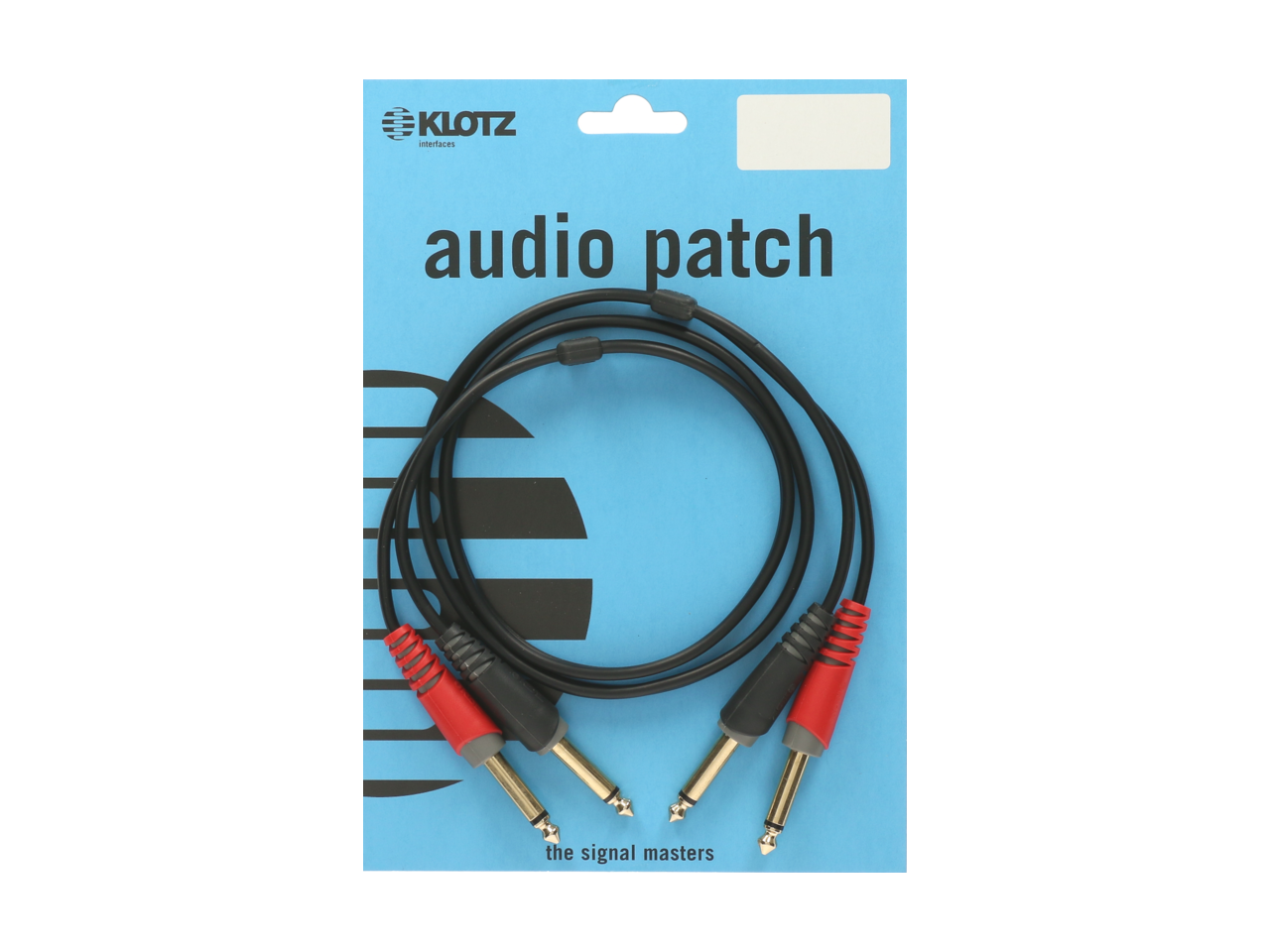 Klotz ATJJ0300 3m Audio Patch Unbalanced Stereo Twin Cable