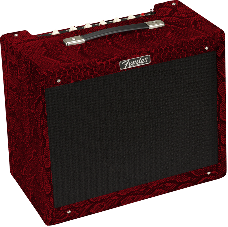 Fender Blues Junior IV 1x12" 15W | Limited Edition Red Snakeskin w/Eminence Texas Heat Speaker