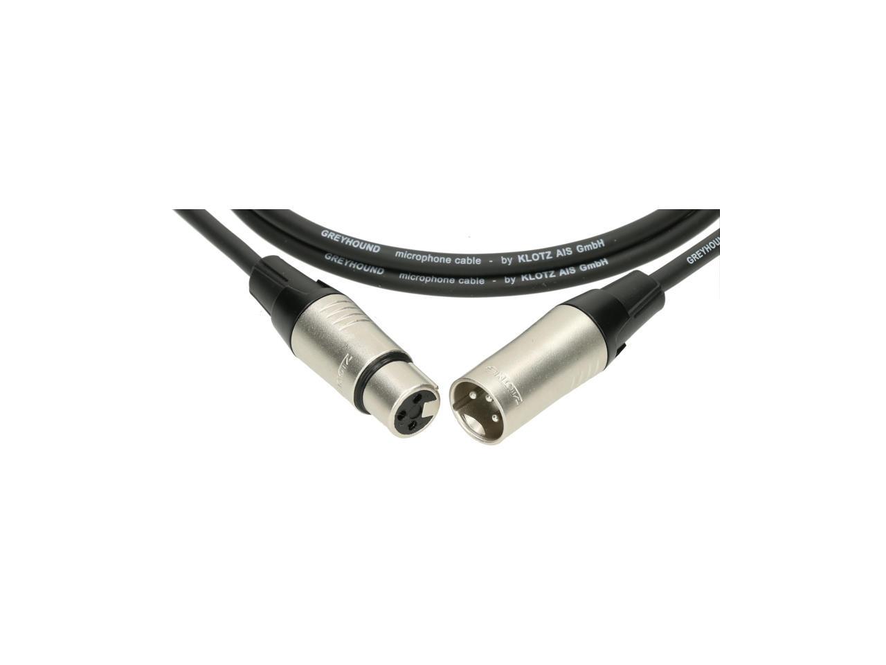 Klotz GRG1FM0300 GREYHOUND 3m Microphone Cable XLRF To XLRM
