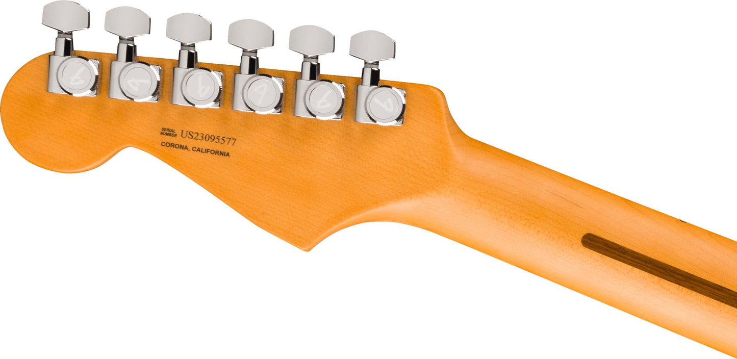 Fender American Ultra II Stratocaster HSS, Maple Fingerboard in Solar Flare