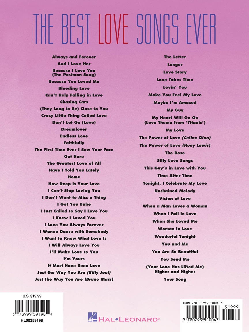 The Best Love Songs Ever 2nd Edition
