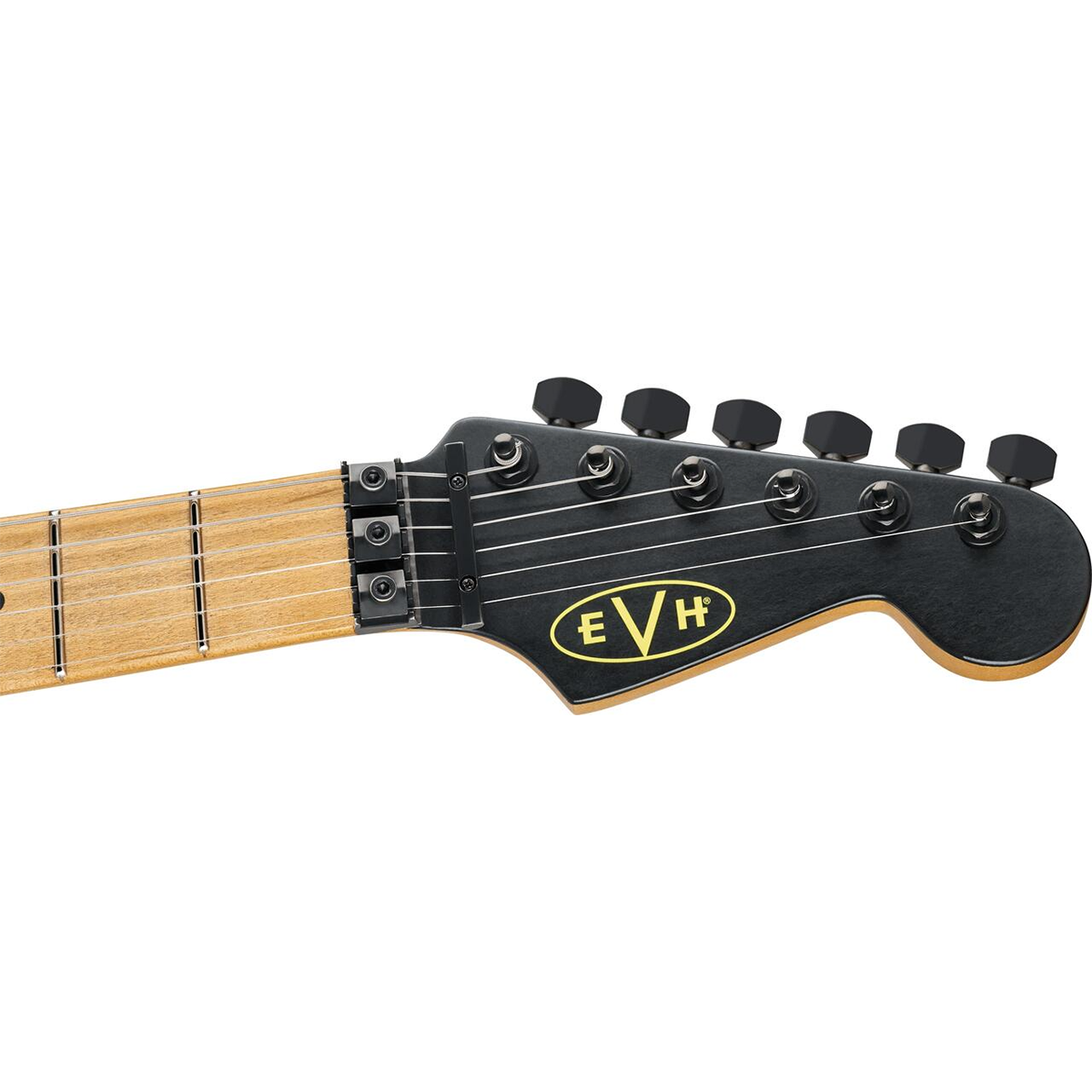EVH Limited Edition Striped Series Frankenstein Frankie Electric Guitar in Black with Yellow Stripes, Aged