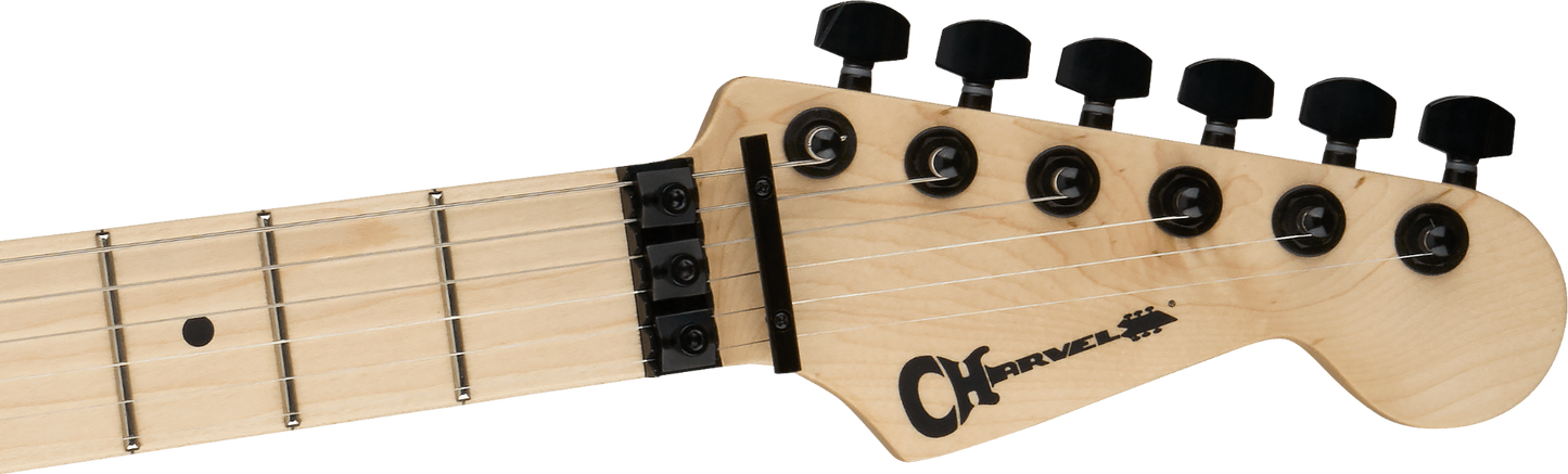Charvel Pro-Mod San Dimas Style 1 HH FR MPL, Maple Fingerboard in Gloss Black