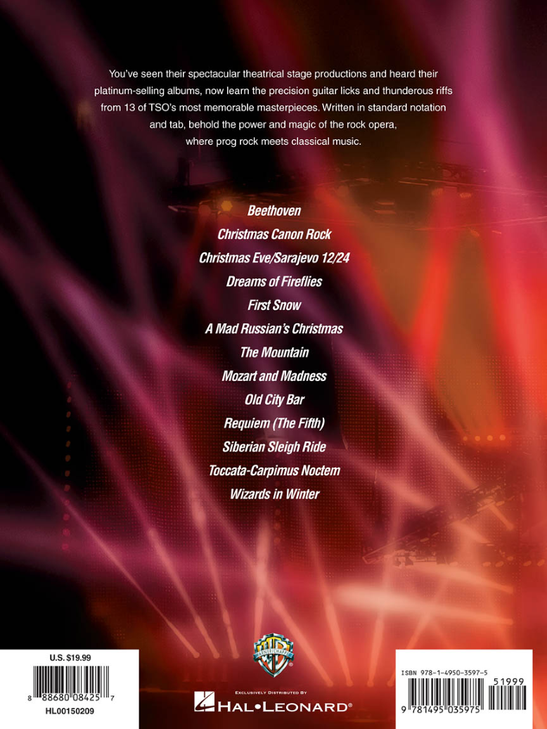 Trans Siberian Orchestra Guitar Anthology Tab