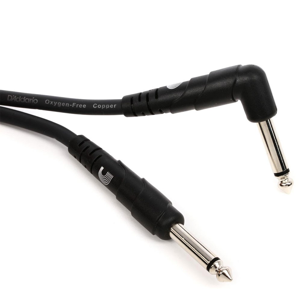 D'Addario Planet Waves Classic Series 10' Straight to Right Angle Instrument Cable