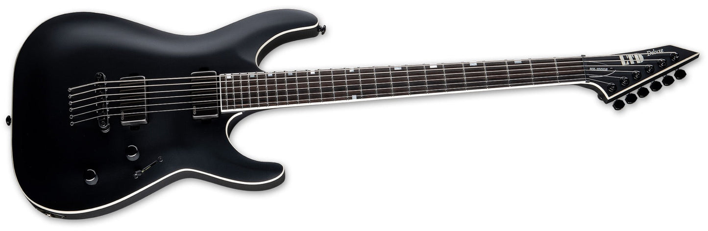 ESP LTD MH 1000 Baritone in Black Satin