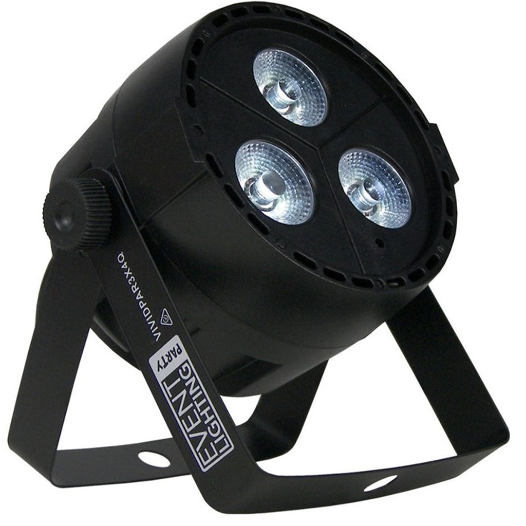 Event Lighting VIVIDPAR3X4Q - Indoor Party Par with 3 x 4W RGBW LEDs