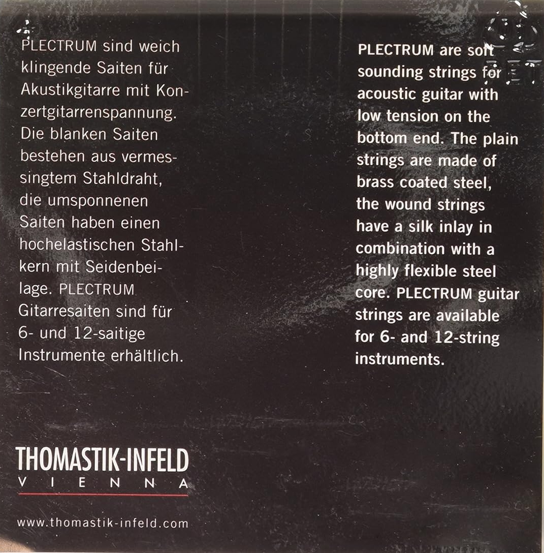 Thomastik Plectrum Acoustic Guitar Strings Set Extra Light .010-.041 Gauge