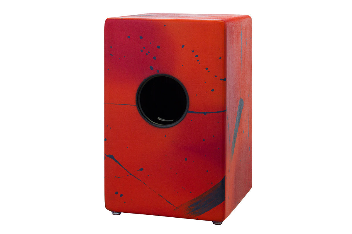 Pearl Percussion Primero Cajon in Abstract Red