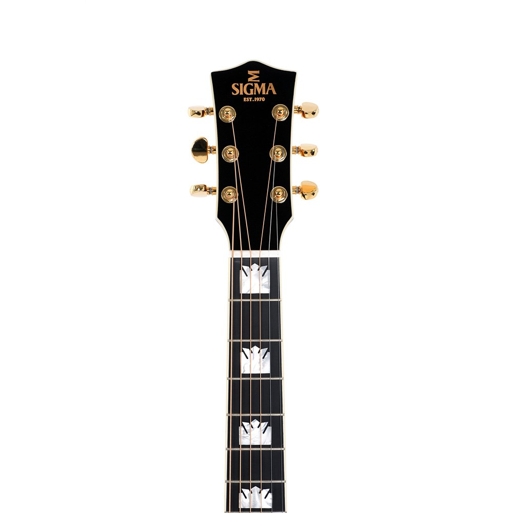 Sigma GJA-SG200 Grand Jumbo Electric Acoustic Guitar in Vintage Sunburst
