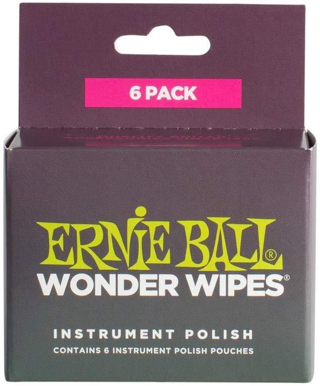 Ernie Ball Wonder Wipes Instrument Polish 6 Pack