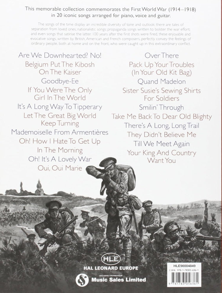Songs Of The Great War PVG