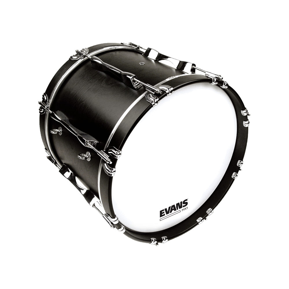 Evans MX1 White Marching 30" Bass Drum Head
