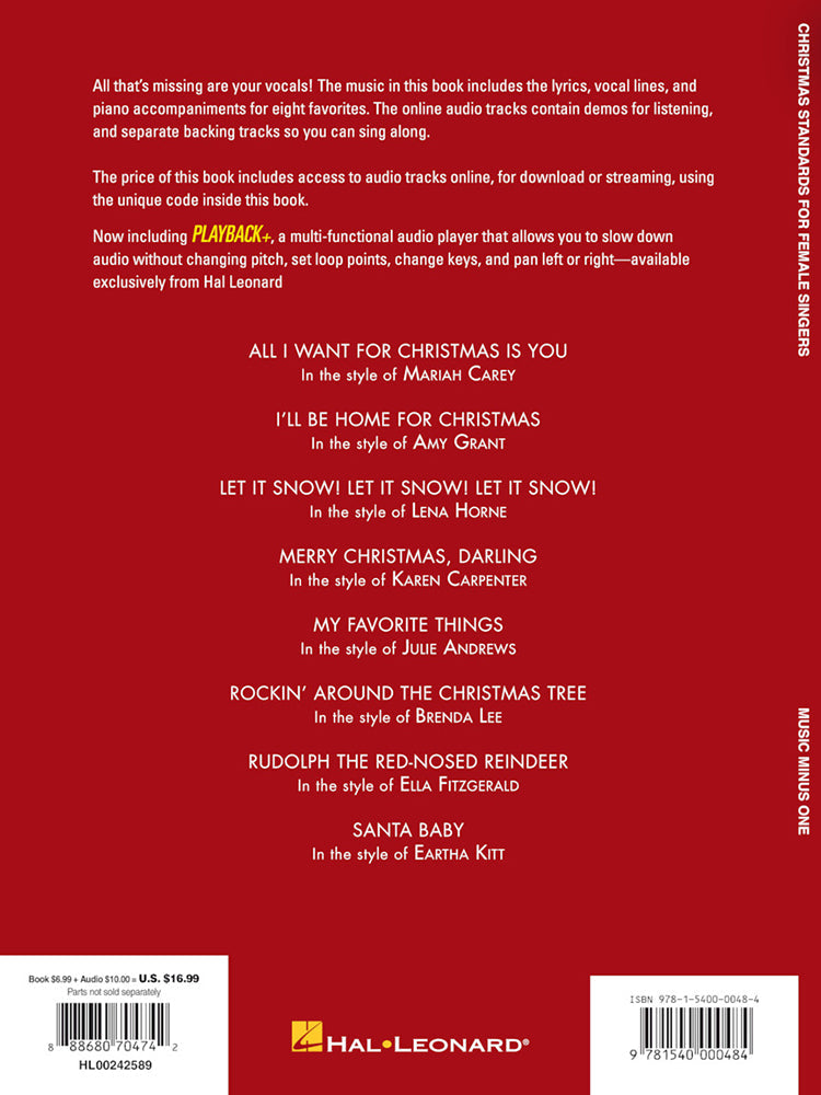 Christmas Standards For Female Singers MMO BK/OLA