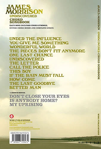 James Morrison Undiscovered Chord Songbook