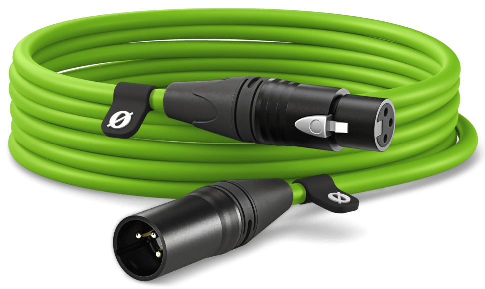 RODE XLR3 6m Premium XLR Cable in Green