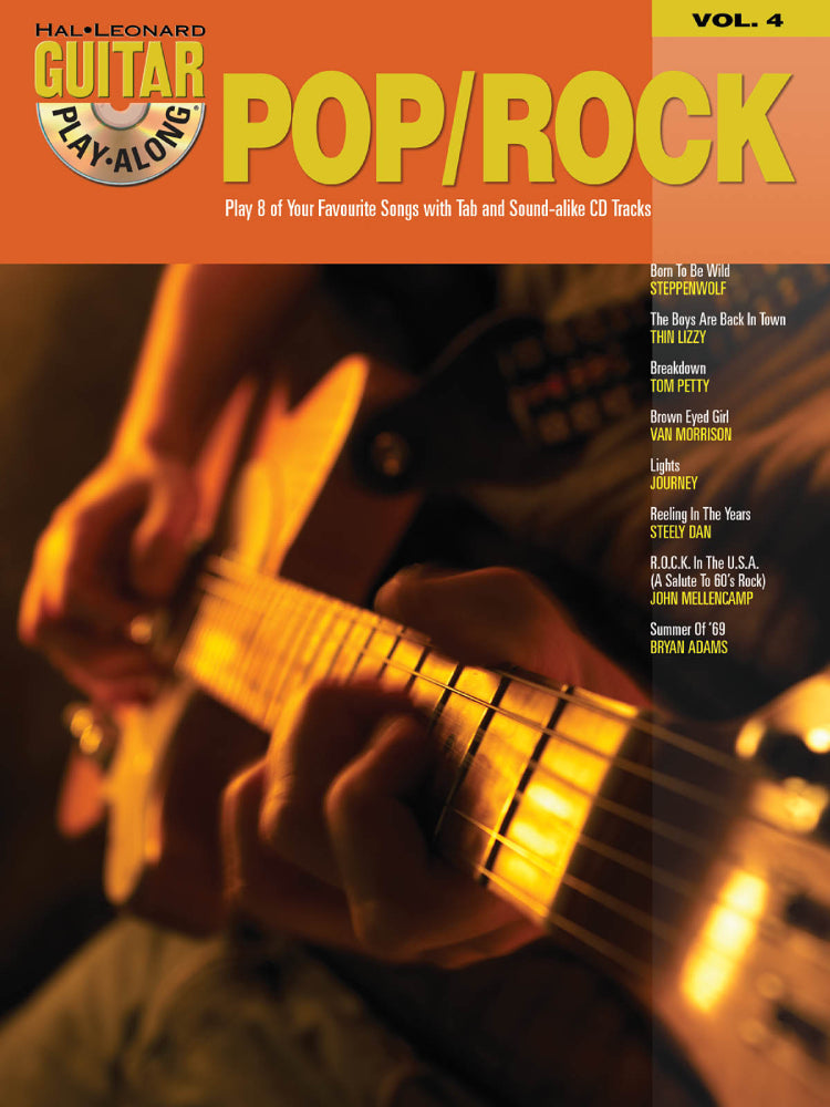 Pop/Rock Guitar Play Along Volume 4 Bk/Cd